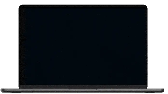 black laptop
